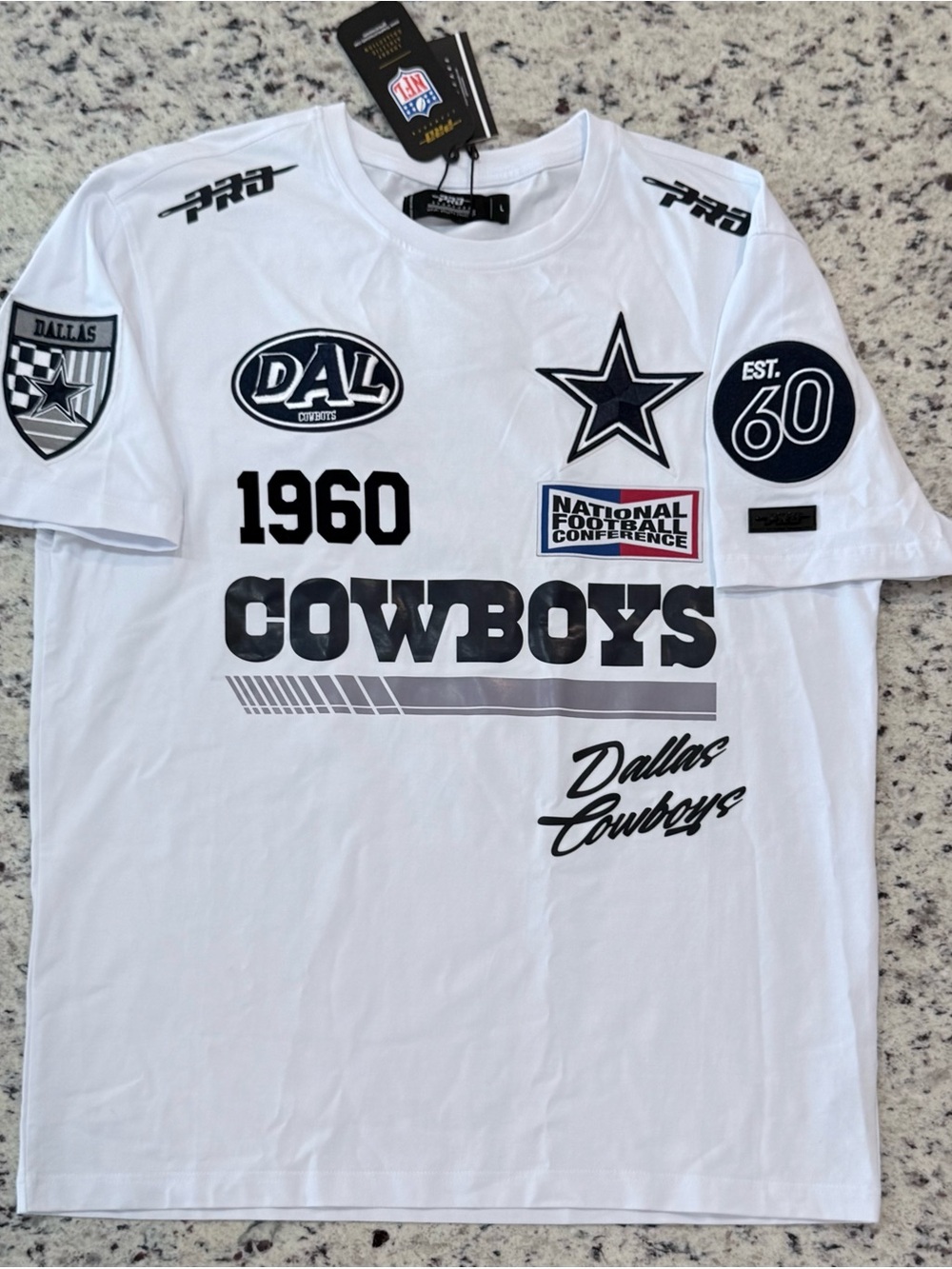 RARE NWT Dallas Cowboy Pro Standard NFL Luxury Collection Fast Lane Racing Shirt